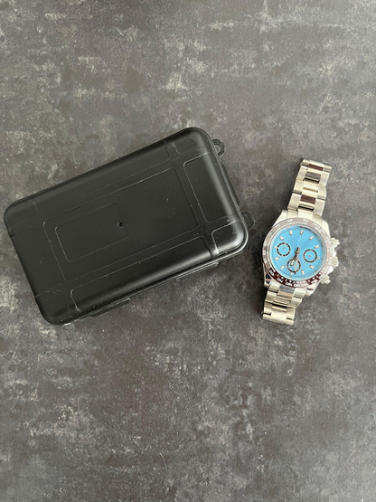 40mm Racing Chronograph Ice Blue Dial Black Ceramic Bezel