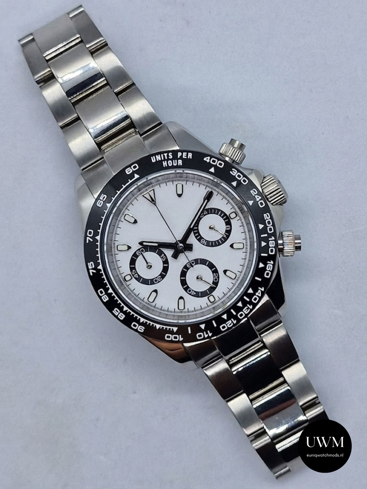 40mm Racing Chronograph Panda Dial Ceramic Bezel
