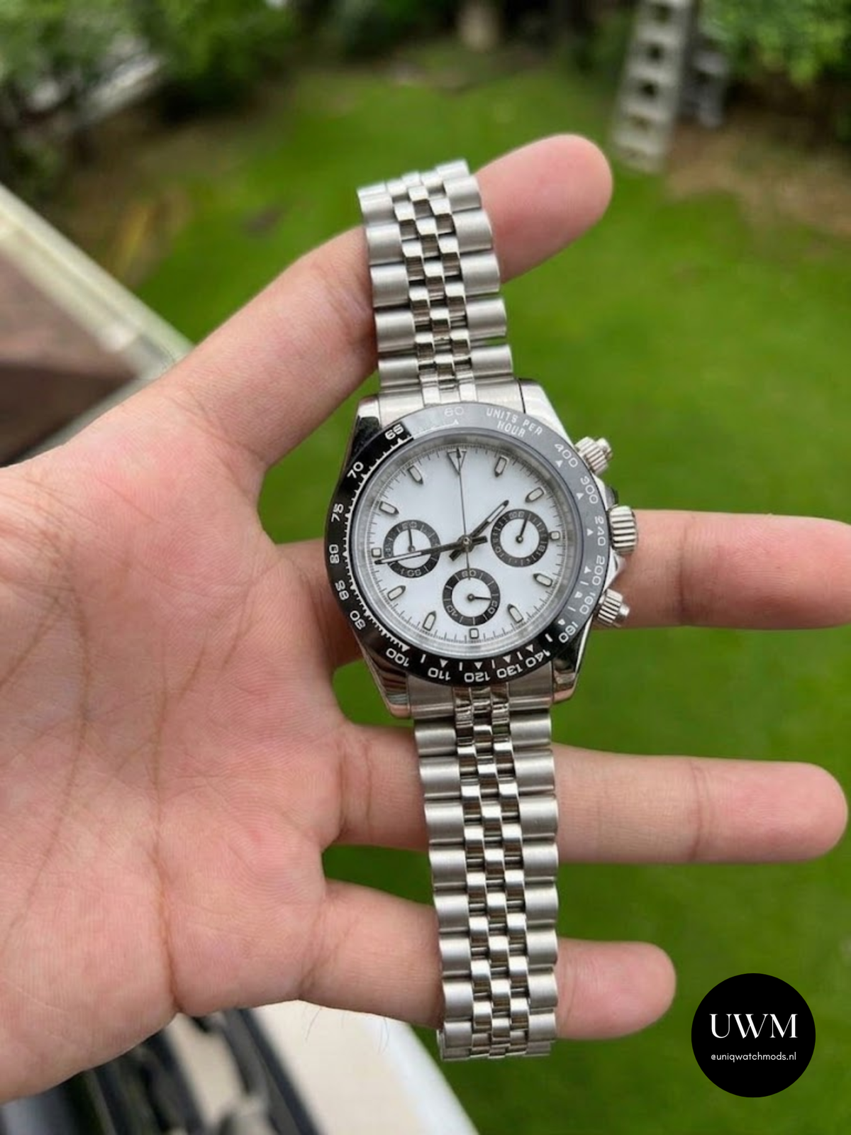 40mm Racing Chronograph Panda Dial Ceramic Bezel
