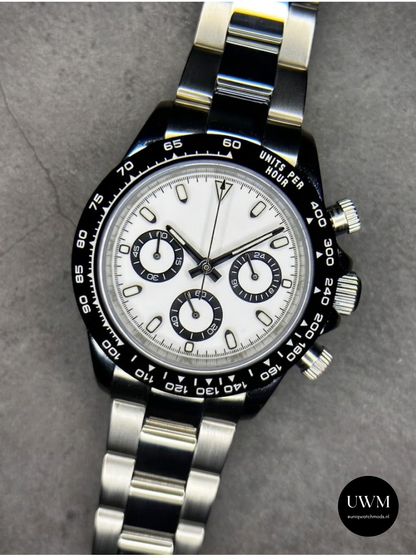 40mm Racing Chronograph Panda Dial Ceramic Bezel