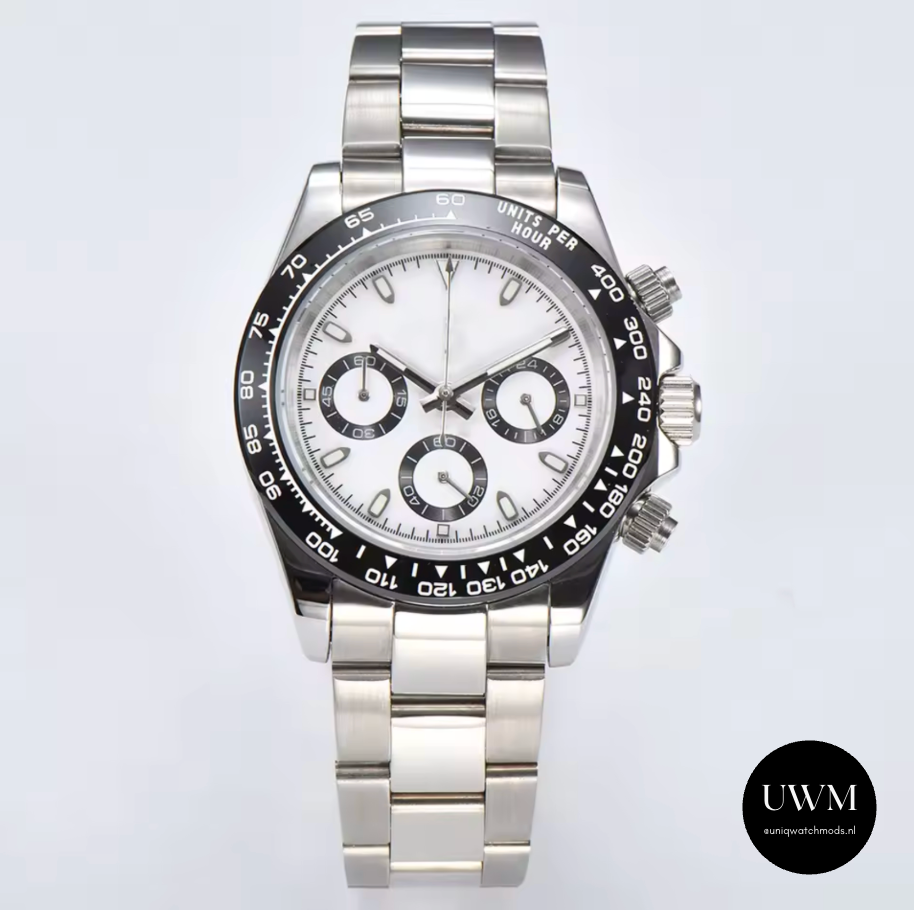 40mm Racing Chronograph Panda Dial Ceramic Bezel