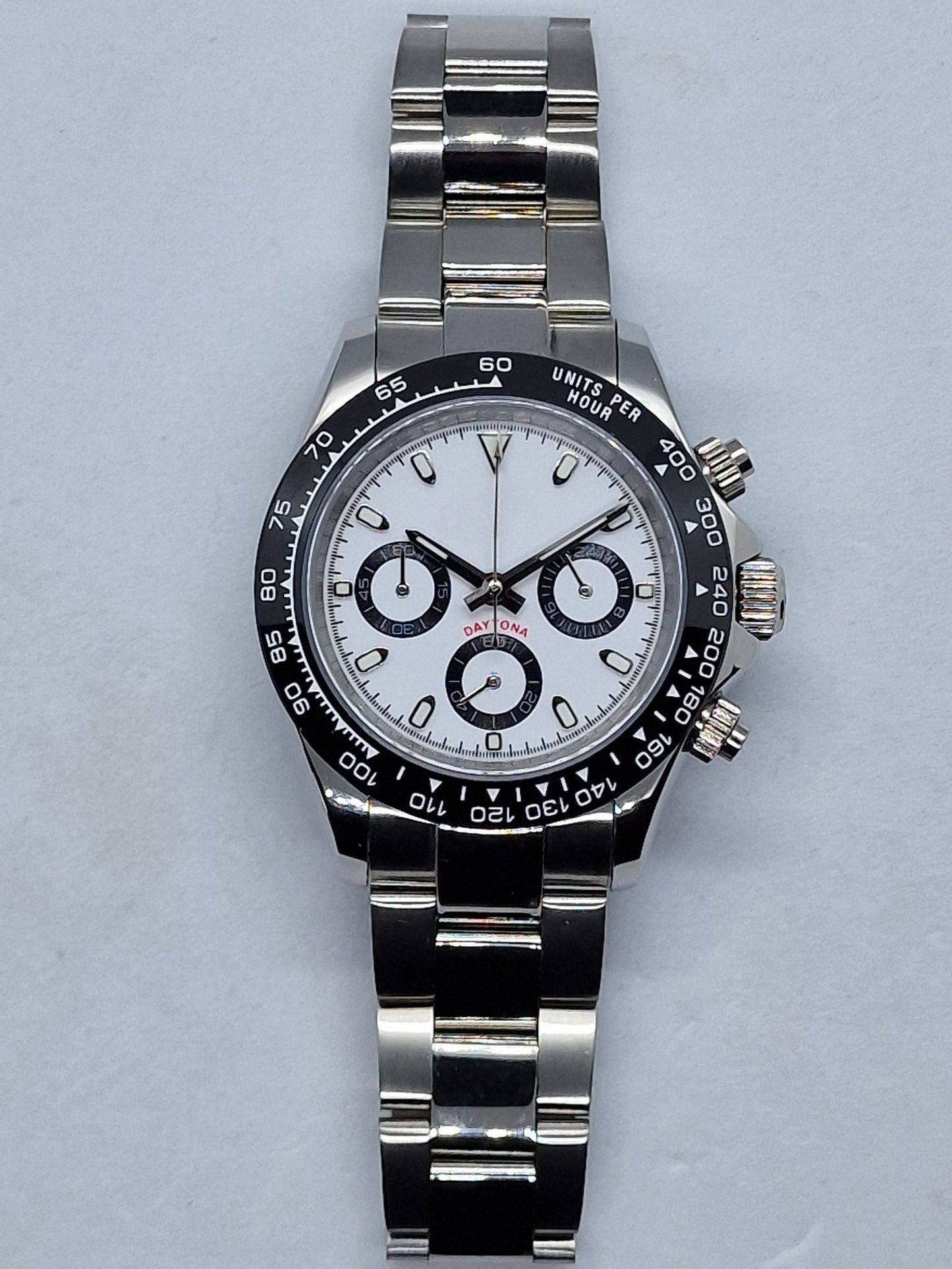 40mm Racing Chronograph Panda Dial Ceramic Bezel
