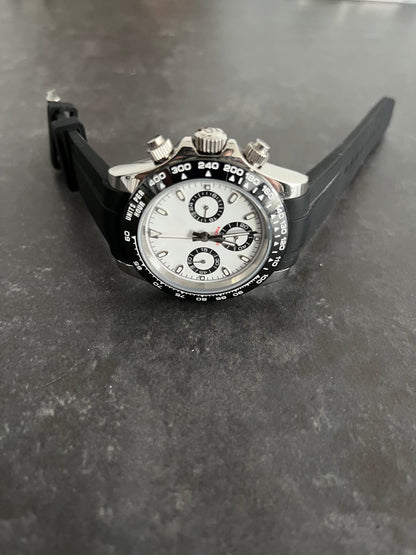 40mm Racing Chronograph Panda Dial Ceramic Bezel