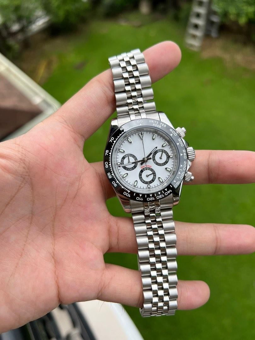 40mm Racing Chronograph Panda Dial Ceramic Bezel