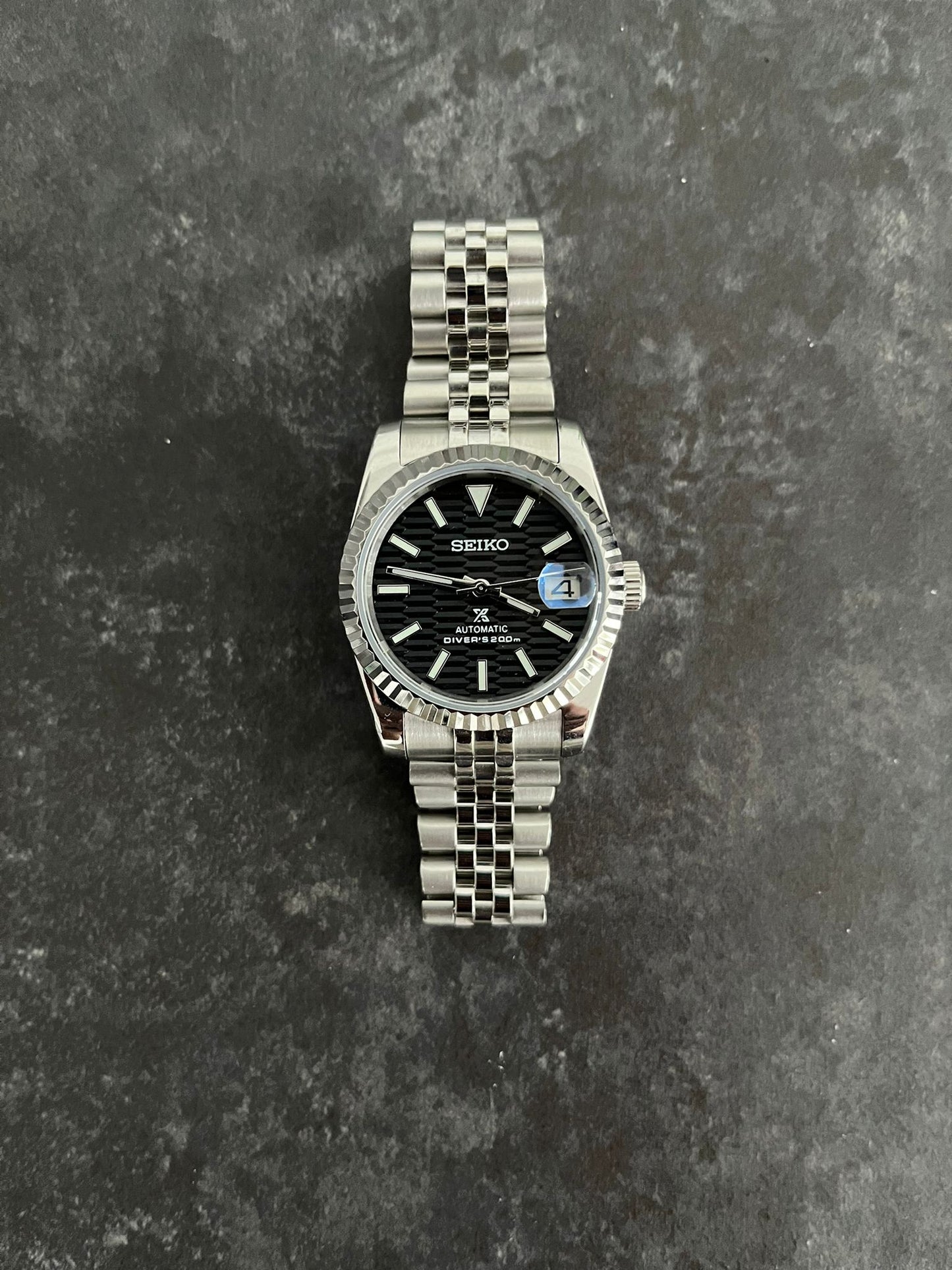 Seiko Mod - 36mm Datejust Fluted Motif Dial (3 colors)