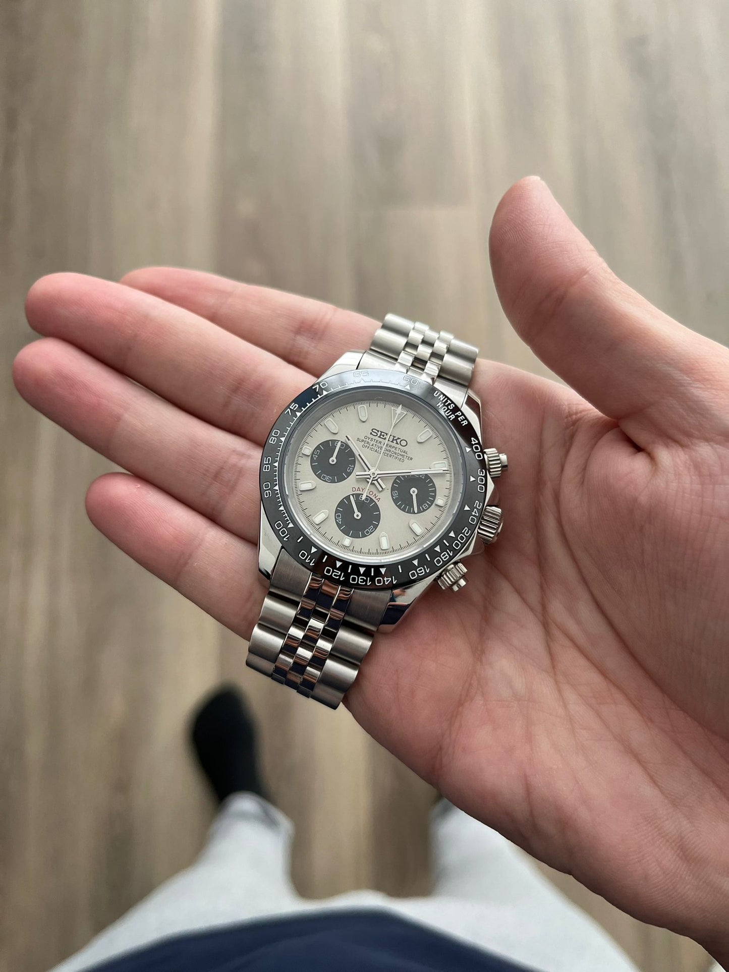 Seiko Mod - 40mm Daytona Slate Grey