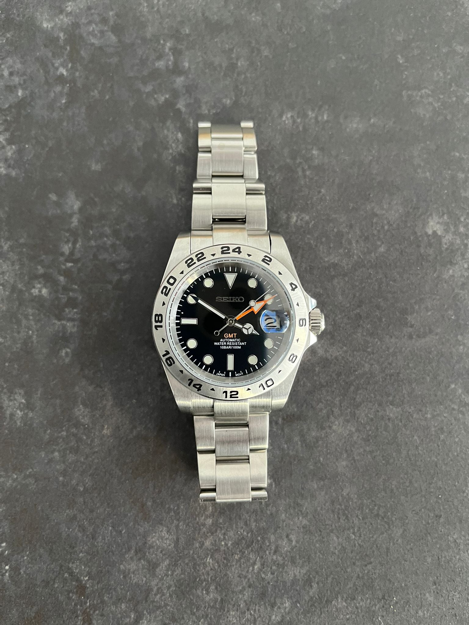 Seiko Mod - 40mm Explorer 2 - uniqwatchmods.nl