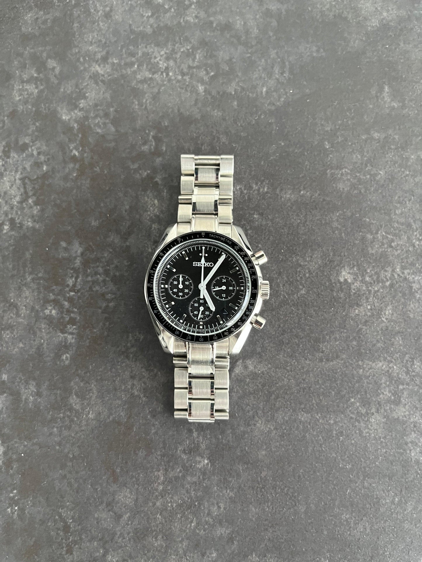 Seiko Mod - 42mm Moonwatch Chronograph - uniqwatchmods.nl