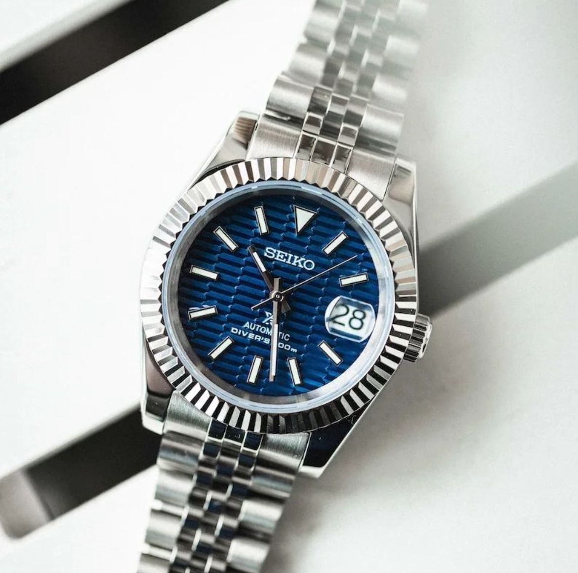 Seiko Mod - 36mm Datejust Fluted Motif Dial (3 colors)