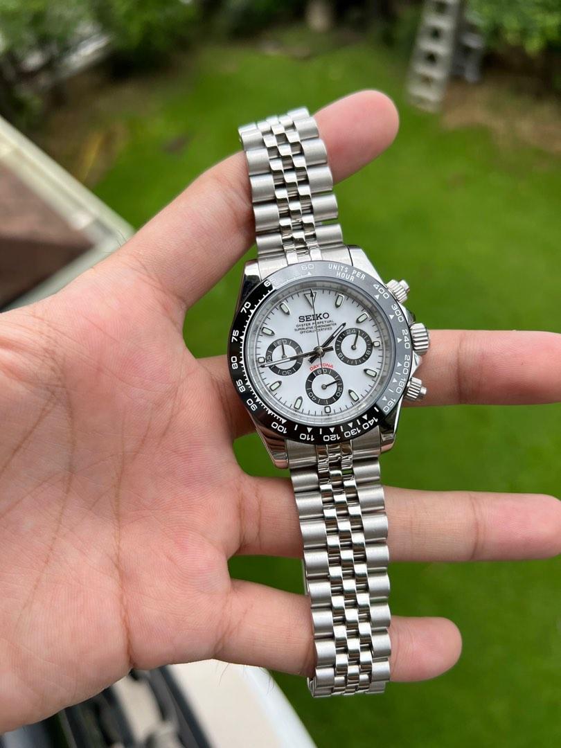 Seiko Mod - 40mm Daytona Panda Ceramic Bezel