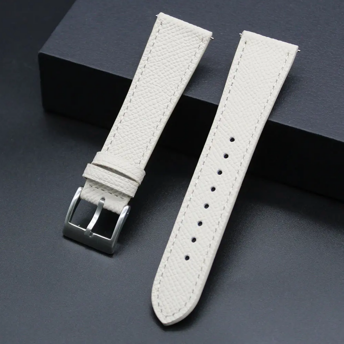 Quick-release leather watch strap (22mm) - uniqwatchmods.nl