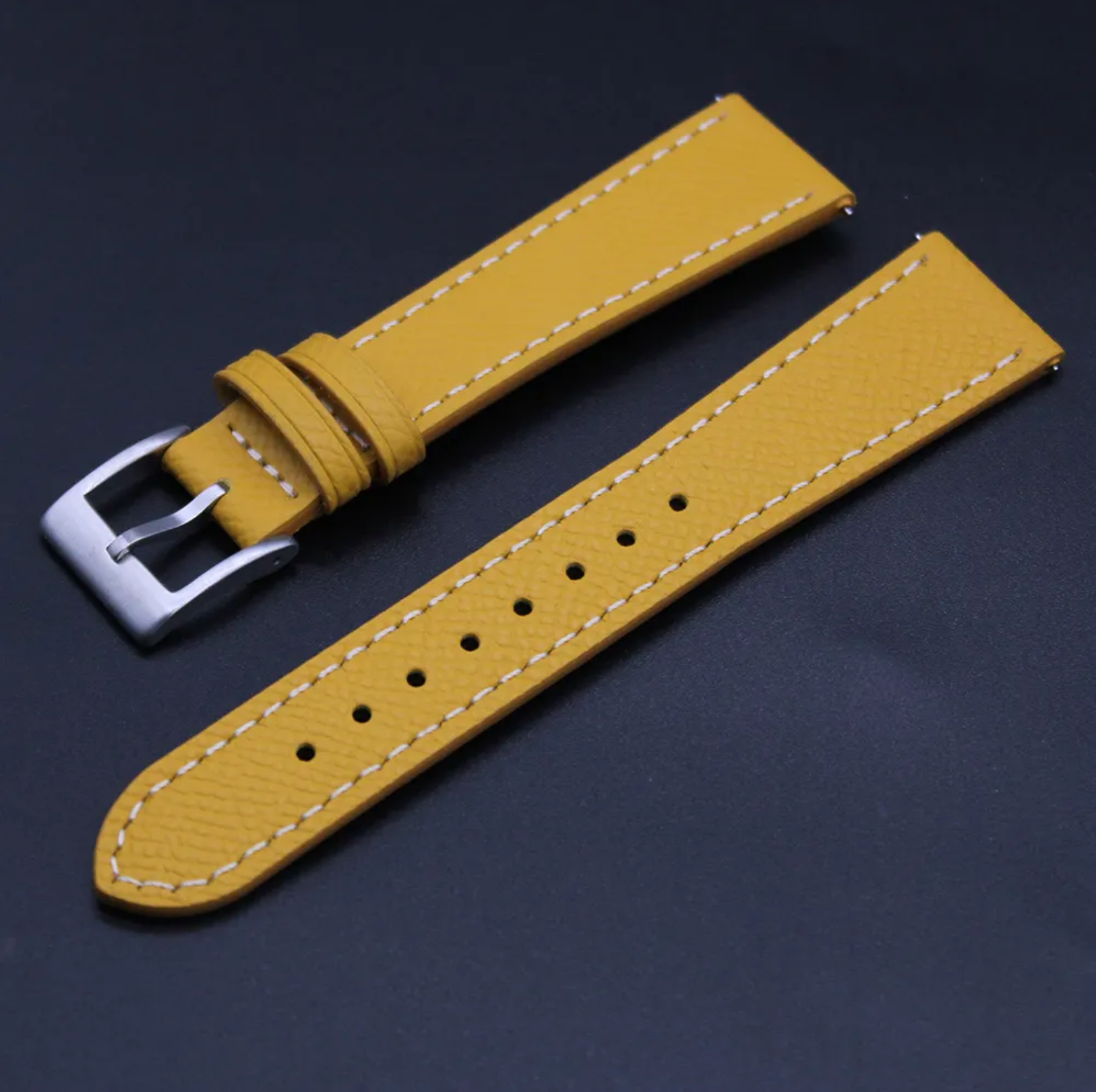 Quick-release leather watch strap (20mm) - uniqwatchmods.nl